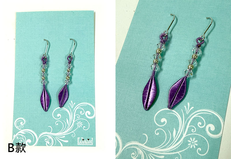 翼藝纏花福飾 - 一葉知心耳環